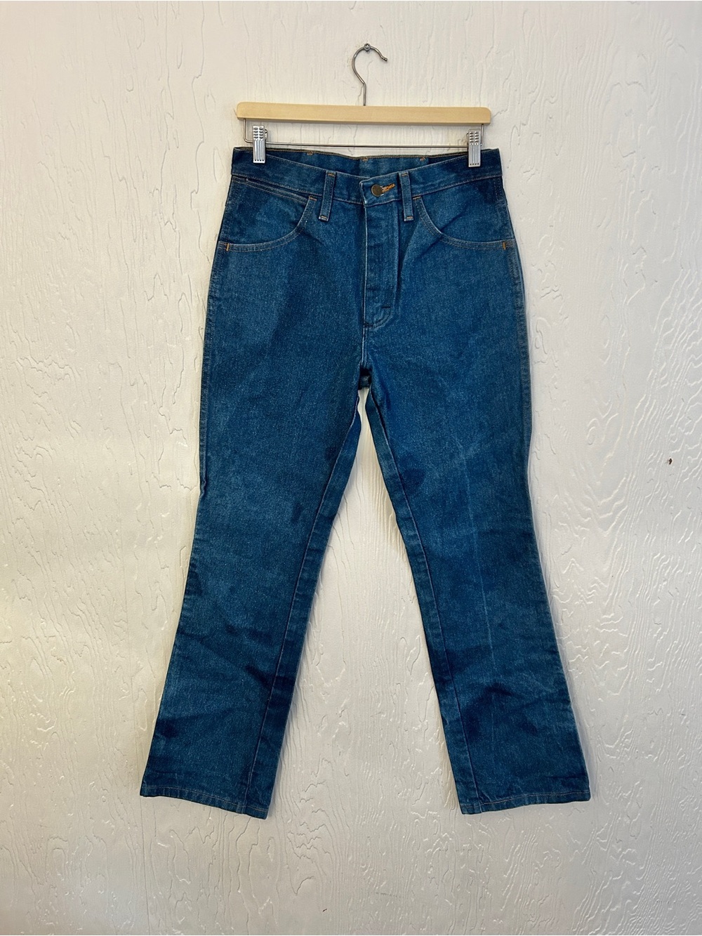 WRANGLER 945 Men's Bootcut Cowboy Jeans 31x32 Heavy Denim Blue Western Farm